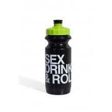 Фляга 0,6 Green Cycle GBT-512M Sex Drink & Roll с Big Flow valve, v black nipple/ yellow matt cap/ black bottle