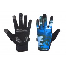 Рукавички Green Cycle Rocker с закрытыми пальцами M синий камуфляж
