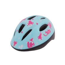 Шолом дитячий Green Cycle Foxy розмір 50-54см мятный/малиновый/розовый лак
