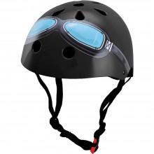 Шолом дитячий Kiddimoto Black Goggle, розмір S 48-53см