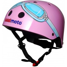 Шолом дитячий Kiddimoto Окуляри пилота, розовый, розмір M 53-58см