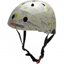 Шолом дитячий KiddiMoto Динозавры, белый, розмір S 48-53см