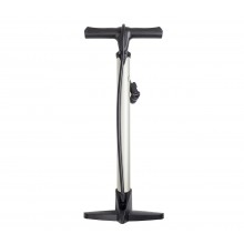Насос напольный Green Cycle GPF-334 стальной, presta+schrader, серебристый