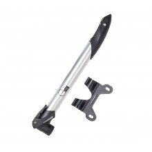 Мінінасос Green Cycle GPM-292 алюм. корпус,Т-ручка, двусторонний, Presta - Schrader. 120 psi. Серебристый